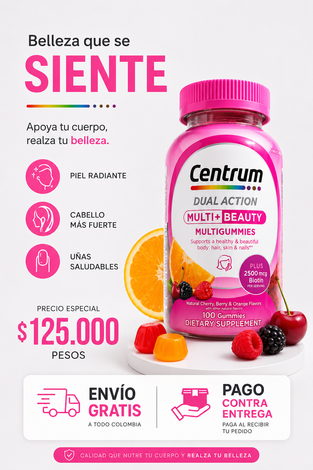 Centrum Dual action 100 gummies
