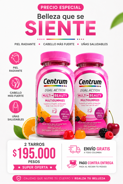 Centrum Dual action 100 gummies