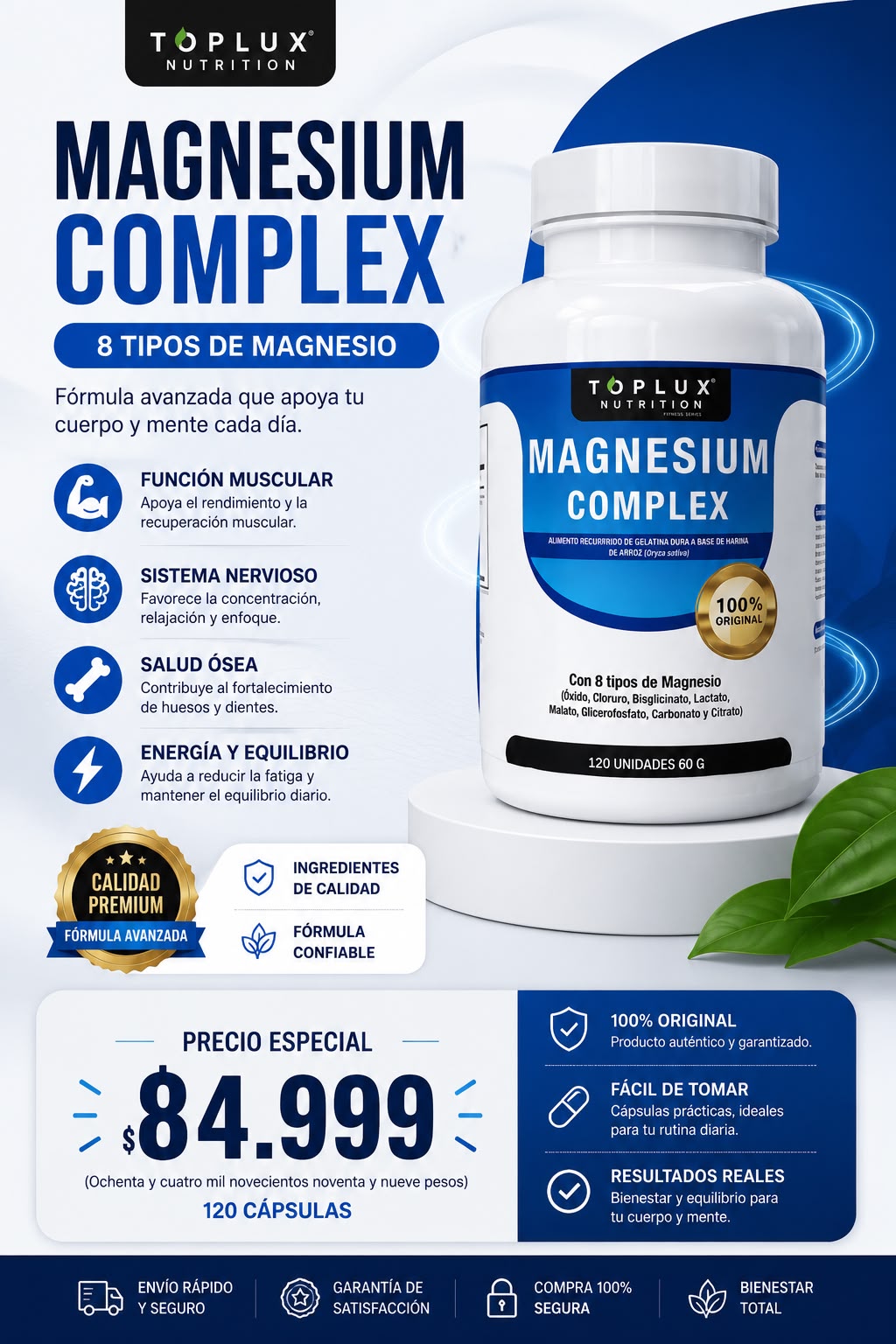 Magnesium complex 120 caps